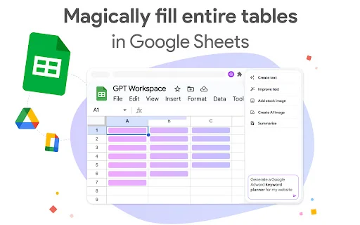 GPT Workspace: Integrasi ChatGPT di Google Docs, Sheets & Gmail - Screenshot 2