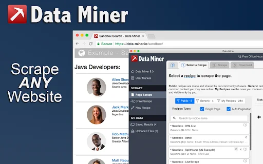 Data Scraper – Ekstraksi Web Otomatis Gratis & Mudah - Screenshot 1
