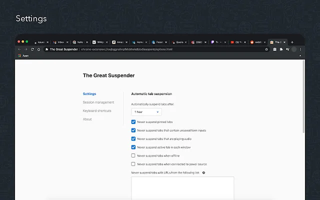 Download The Great Suspender Original – Hemat Memori Chrome - Screenshot 3