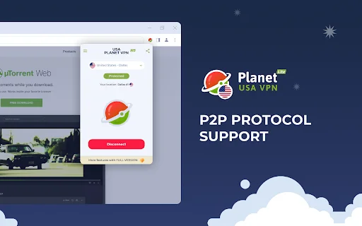 VPN USA – Planet VPN Lite: Ekstensi Chrome Gratis Terbaik - Screenshot 3