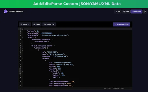 JSON Viewer Pro: Visualisasi Data JSON Terbaik & Gratis - Screenshot 3