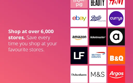 TopCashback UK: Dapatkan Cashback & Voucher Belanja Online - Screenshot 1