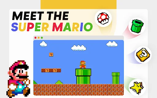 Mainkan Super Mario Bros Online – Game Klasik Gratis di Chrome - Screenshot 1