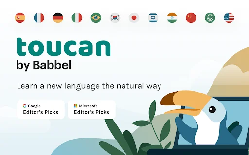 Download Toucan by Babbel Terbaru – Belajar Bahasa Sambil Browsing - Screenshot 1