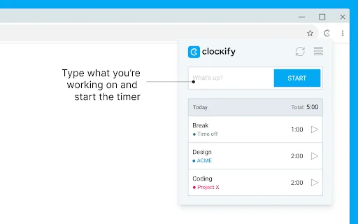 Clockify Time Tracker: Lacak Waktu & Tingkatkan Produktivitas - Screenshot 1