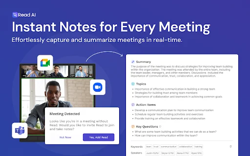 Read AI: Tingkatkan Produktivitas Meeting & Kalender Anda - Screenshot 3