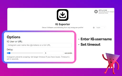 IG Follower Export Tool – Ekspor Data Instagram ke Excel Mudah - Screenshot 1
