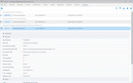 Download Omnibug Terbaru – Debugging Marketing Tag Gratis - Screenshot 1