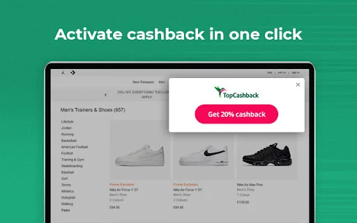 TopCashback UK: Dapatkan Cashback & Voucher Belanja Online - Screenshot 3