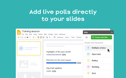 Download Slido untuk Google Slides – Presentasi Interaktif - Screenshot 2
