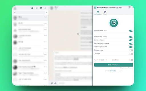 Privacy Extension For WhatsApp Web – Lindungi Privasi Chat Anda - Screenshot 1