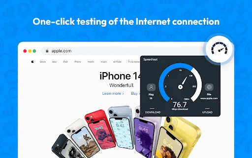 Speed Test for Chrome – Cek Kecepatan Internet WiFi Anda Cepat - Screenshot 1