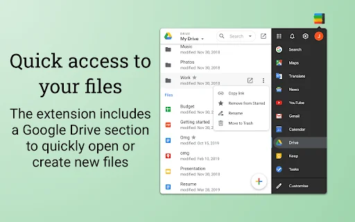 Black Menu for Google™: Akses Cepat Semua Layanan Google - Screenshot 3