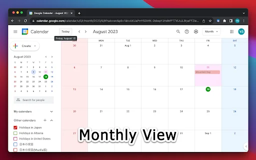 G-calize: Ubah Warna Google Calendar Anda Jadi Lebih Menarik - Screenshot 1