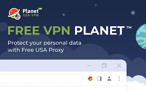 VPN USA – Planet VPN Lite: Ekstensi Chrome Gratis Terbaik - Screenshot 1
