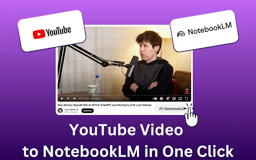 YouTube to NotebookLM: Ekstensi AI Terbaik untuk Ringkasan Video - Screenshot 1