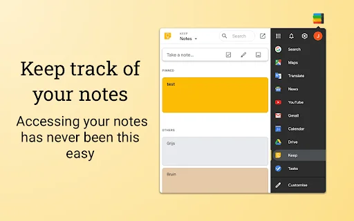 Black Menu for Google™: Akses Cepat Semua Layanan Google - Screenshot 4