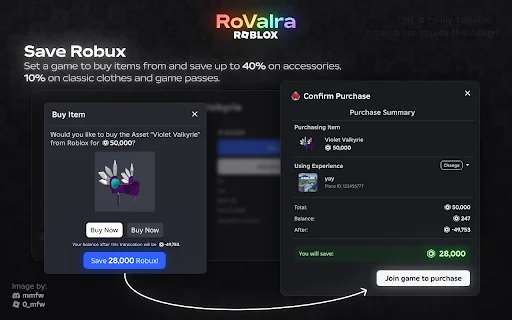 Download RoValra Terbaru – Fitur Roblox Premium Gratis - Screenshot 2