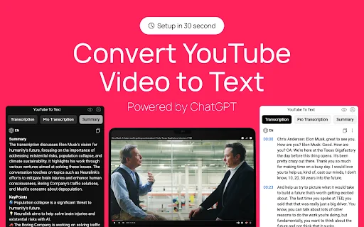 Download YouTube To Text Terbaru – Ubah Video ke Teks Gratis - Screenshot 1